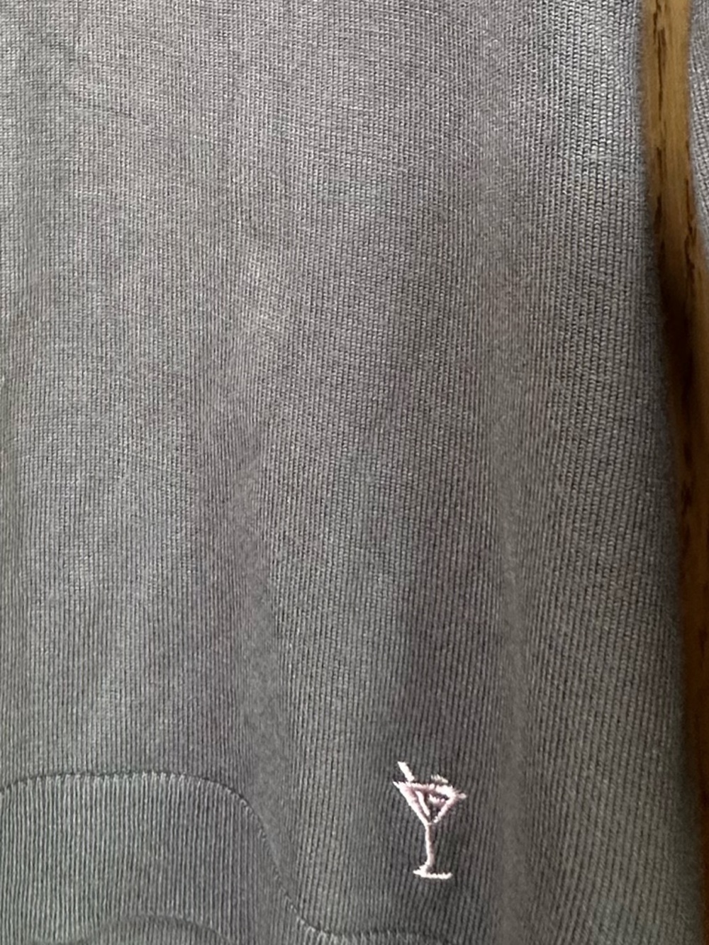 Golftini V-Neck Long Sleeve Sweater - Gray size M - Picture 5 of 10